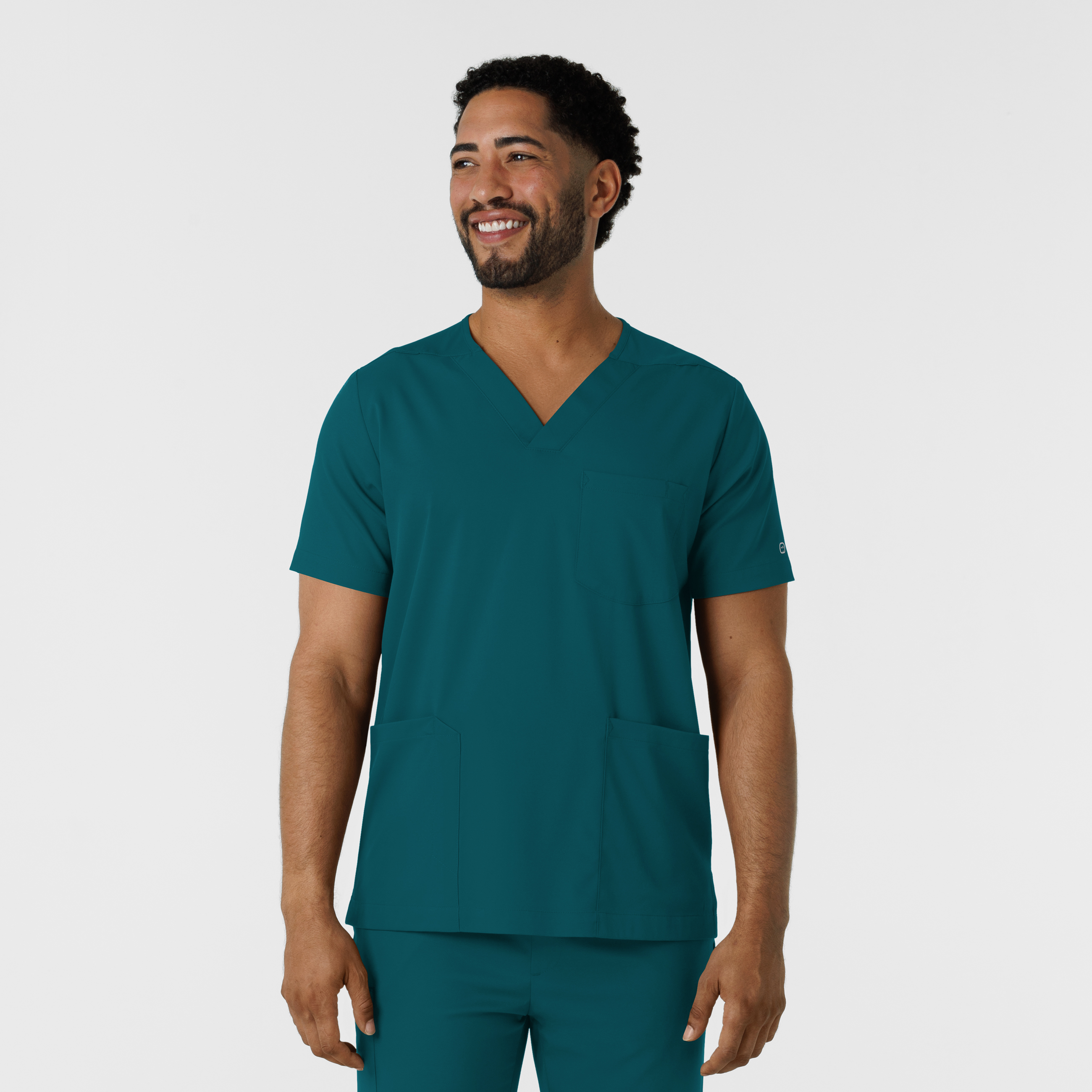 Wink Boundless 6351 Men‘s Multi Pocket Moisture Wicking Medical Scrub Top-Wonder Wink