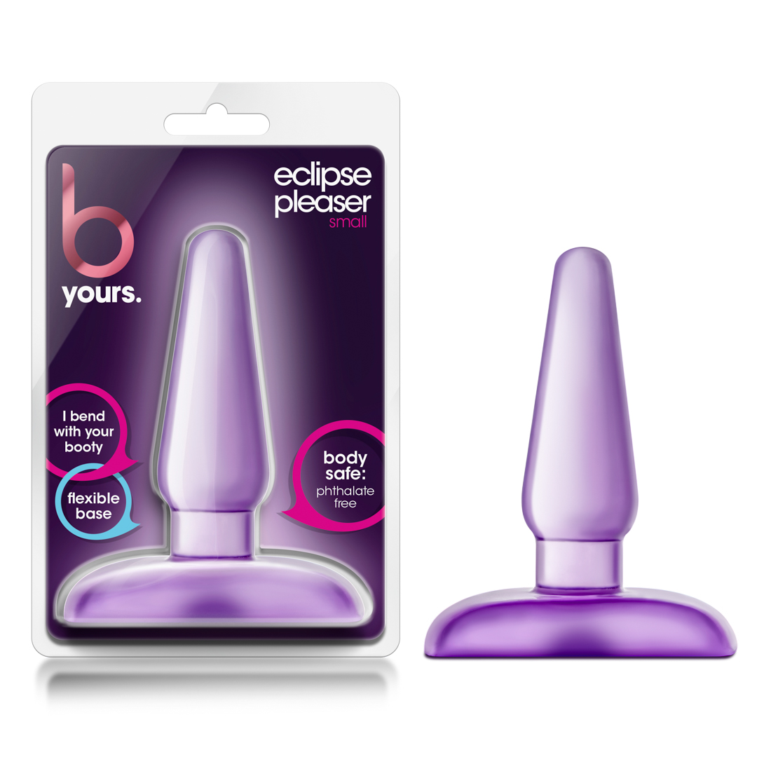 Blush B Yours Eclipse Pleaser Purple 4.25-Inch Anal Plug