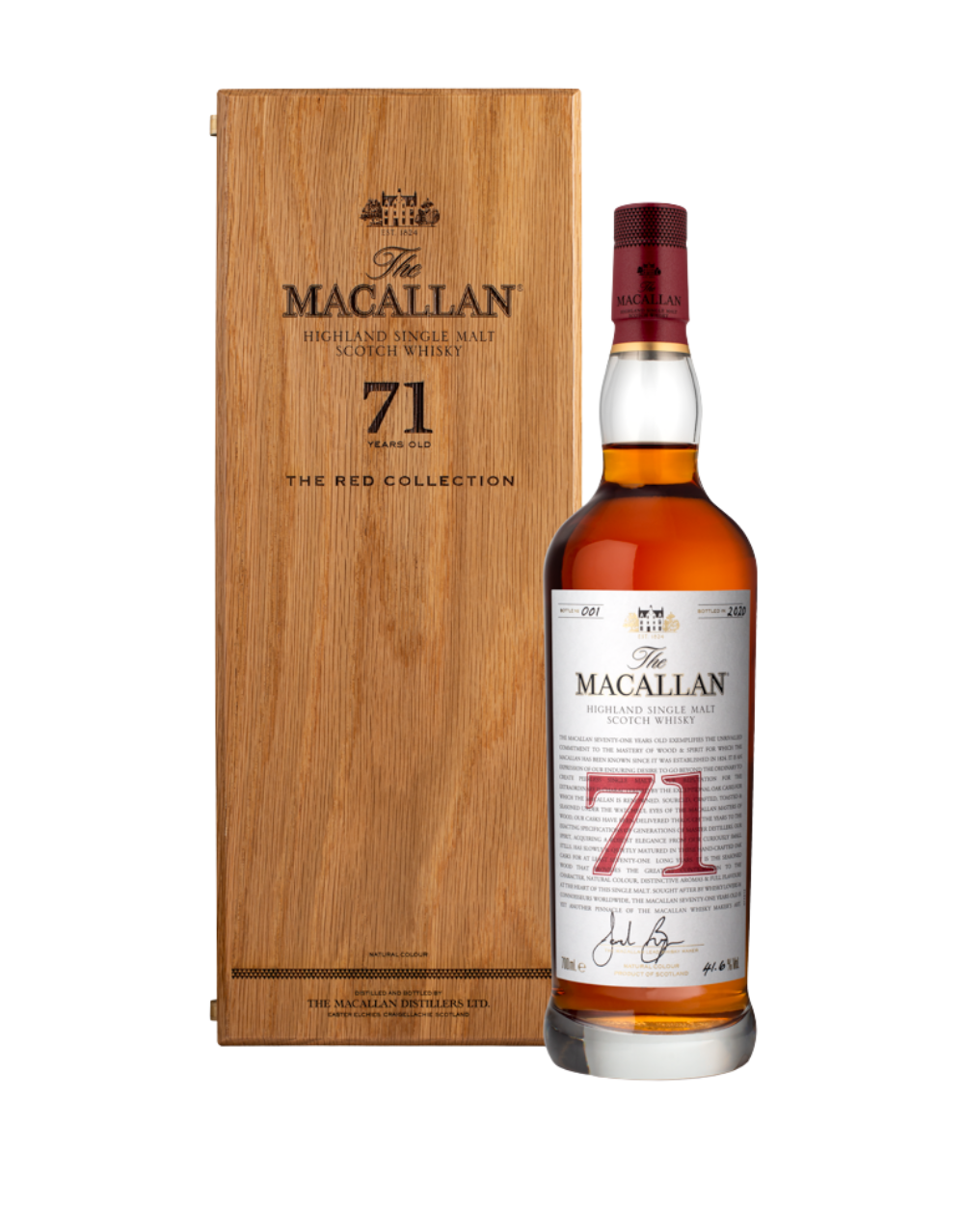 THE MACALLAN RED COLLECTION 71 YEARS OLD
