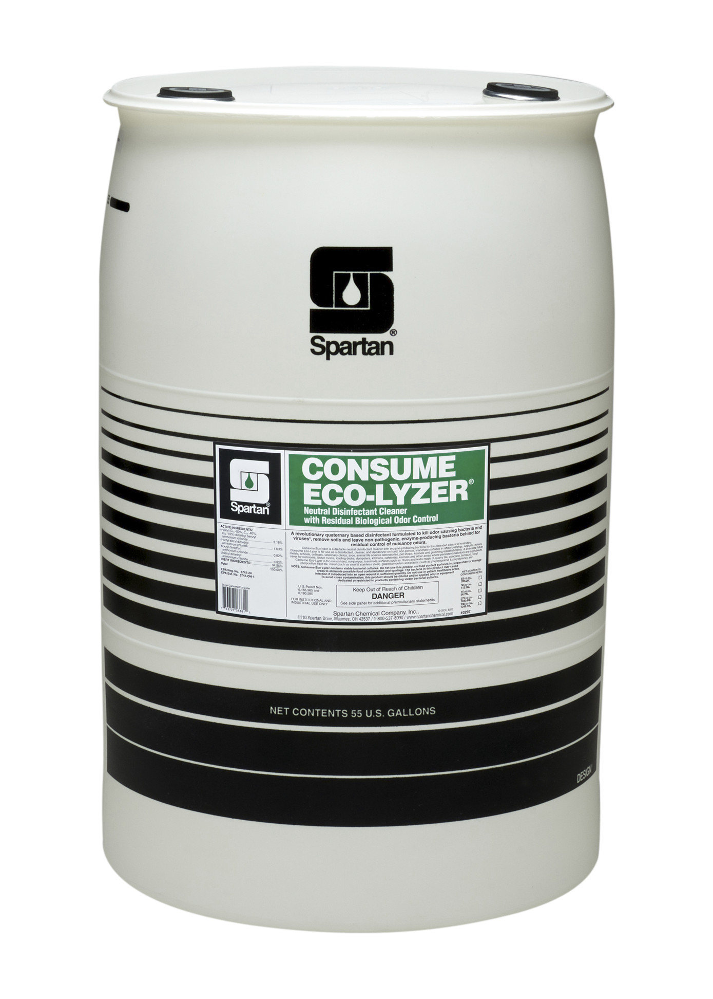 Spartan Chemical Company Consume Eco-Lyzer, 55 GAL DRUM
