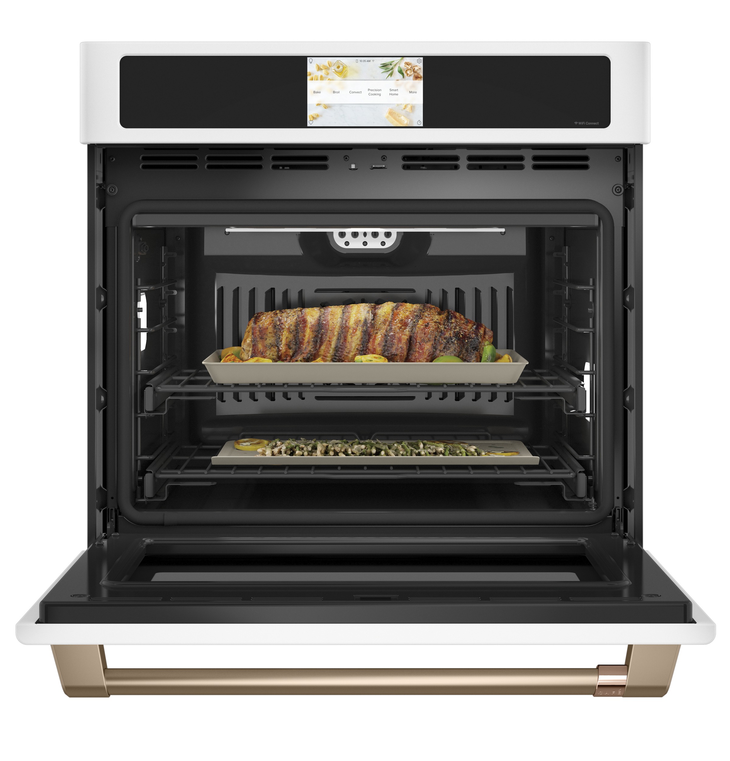 30" Width — Slf & Stm Cln — Conv Oven — 7" Full-Clr Tch LCD Scrn — 2x Roller Rck, Meat Prb — Prec Ckg, Hot-Air Fry, Stm-Assist — ADA Compliant — Connectable via built-in WiFi — Est Drop Date = JUN-26 view 3