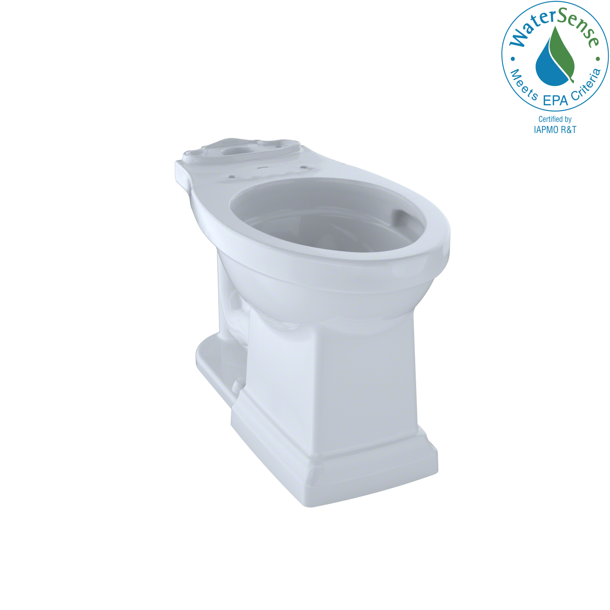 TOTO Promenade II Universal Height Toilet Bowl with CEFIONTECT, Cotton White, Vitreous China, C404CUFG#01