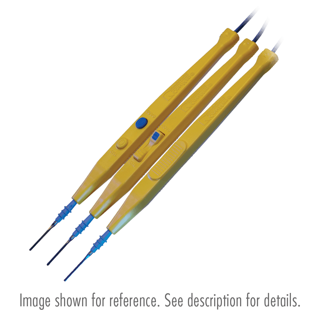 GoldLine® Electrosurgical Pencil with Standard Blade and Rocker Switch, Holster Included - 40/Case