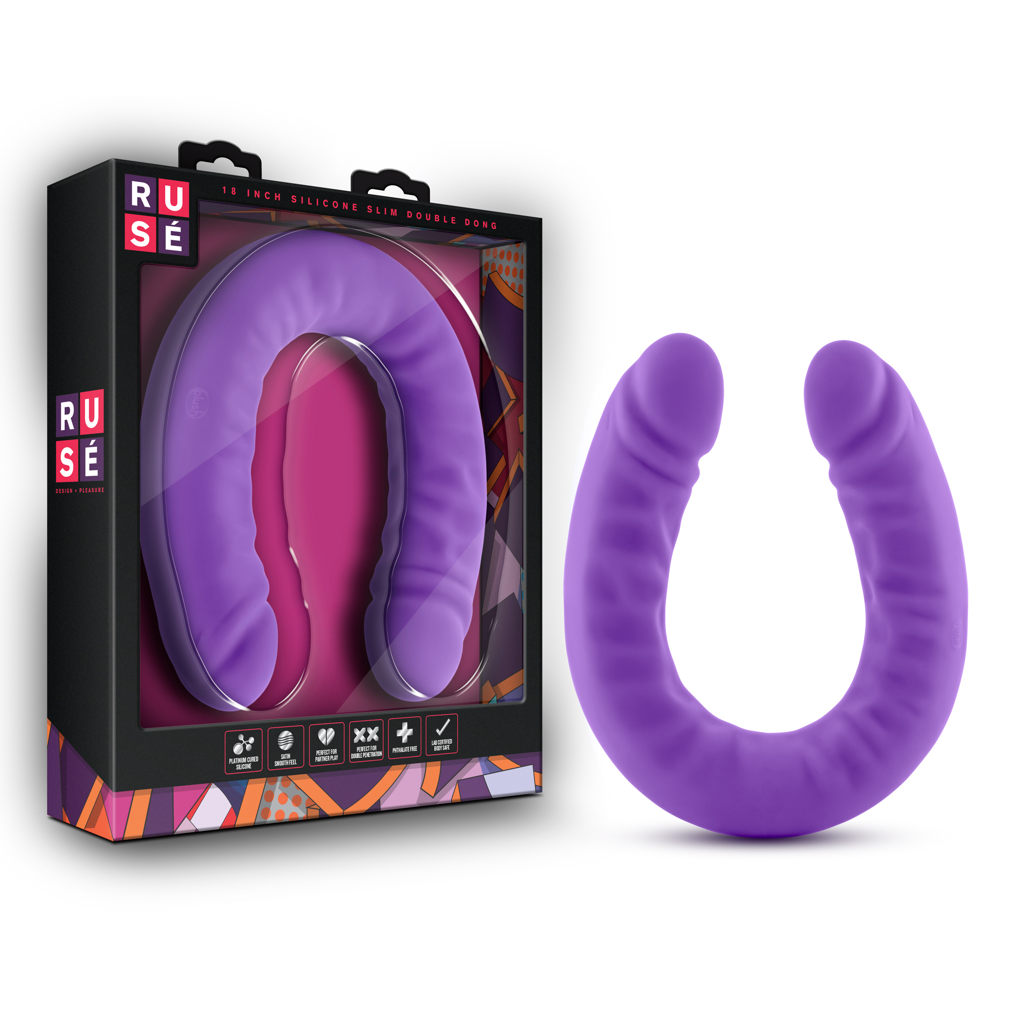 Blush Ruse G-Spot Purple 18-Inch Long Dildo