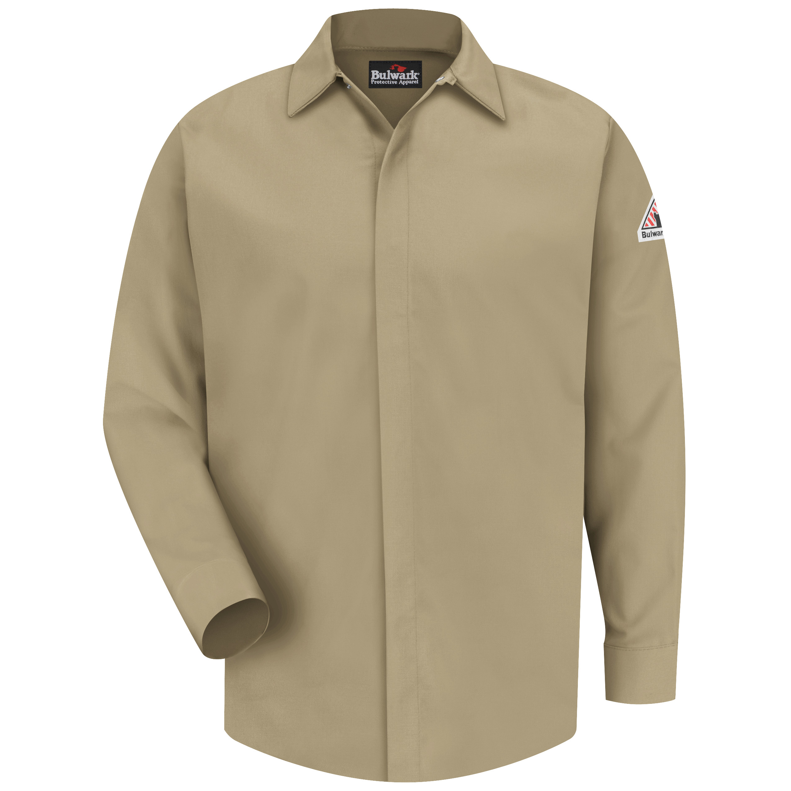 Picture of Bulwark® SLS2 Men's Midweight FR Pocketless Concealed-Gripper Work Shirt