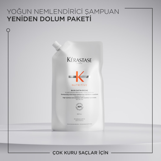 bain satin riche yoğun nemlendirici şampuan dolum paketi 500 ml