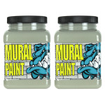  (2 EA) MURAL PAINT PINT FOG GRAY