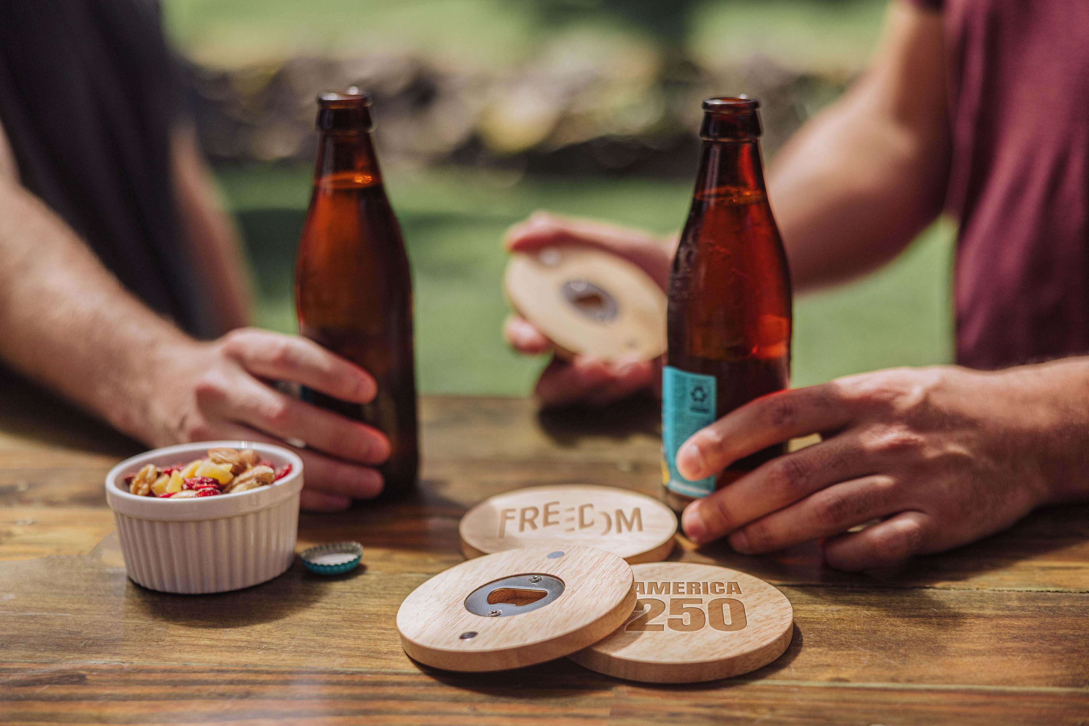 America250 - Coasters with Bottle Openers Set of 4