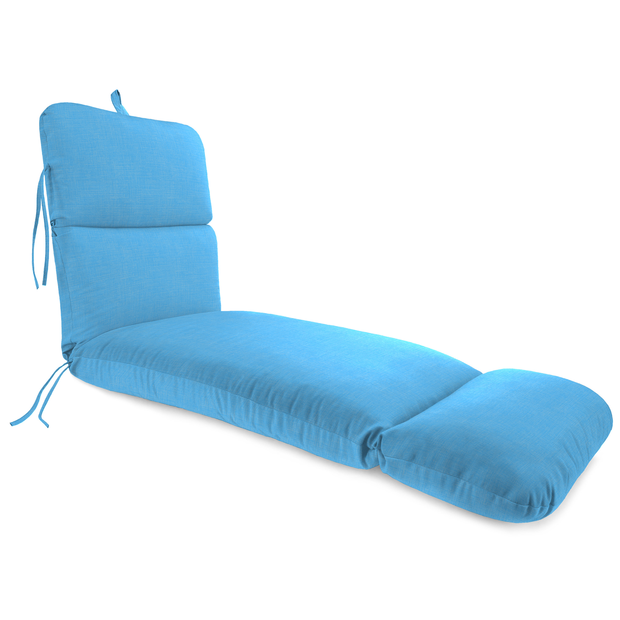 New Outdoor Patio Chaise Lounge Cushion with Ties and Loop 74" x 22", UV Treated - Picture 8 of 17