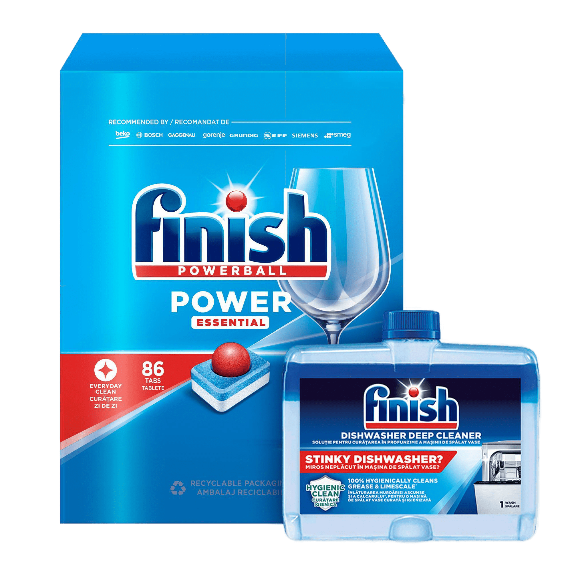 Finish Power Essential Detergent pentru mașina de spălat vase | Finish® RO