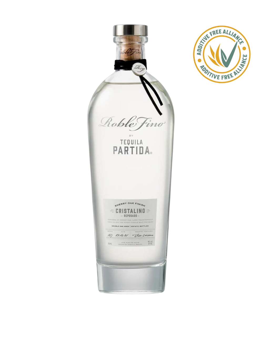 TEQUILA PARTIDA ROBLE FINO REPOSADO CRISTALINO