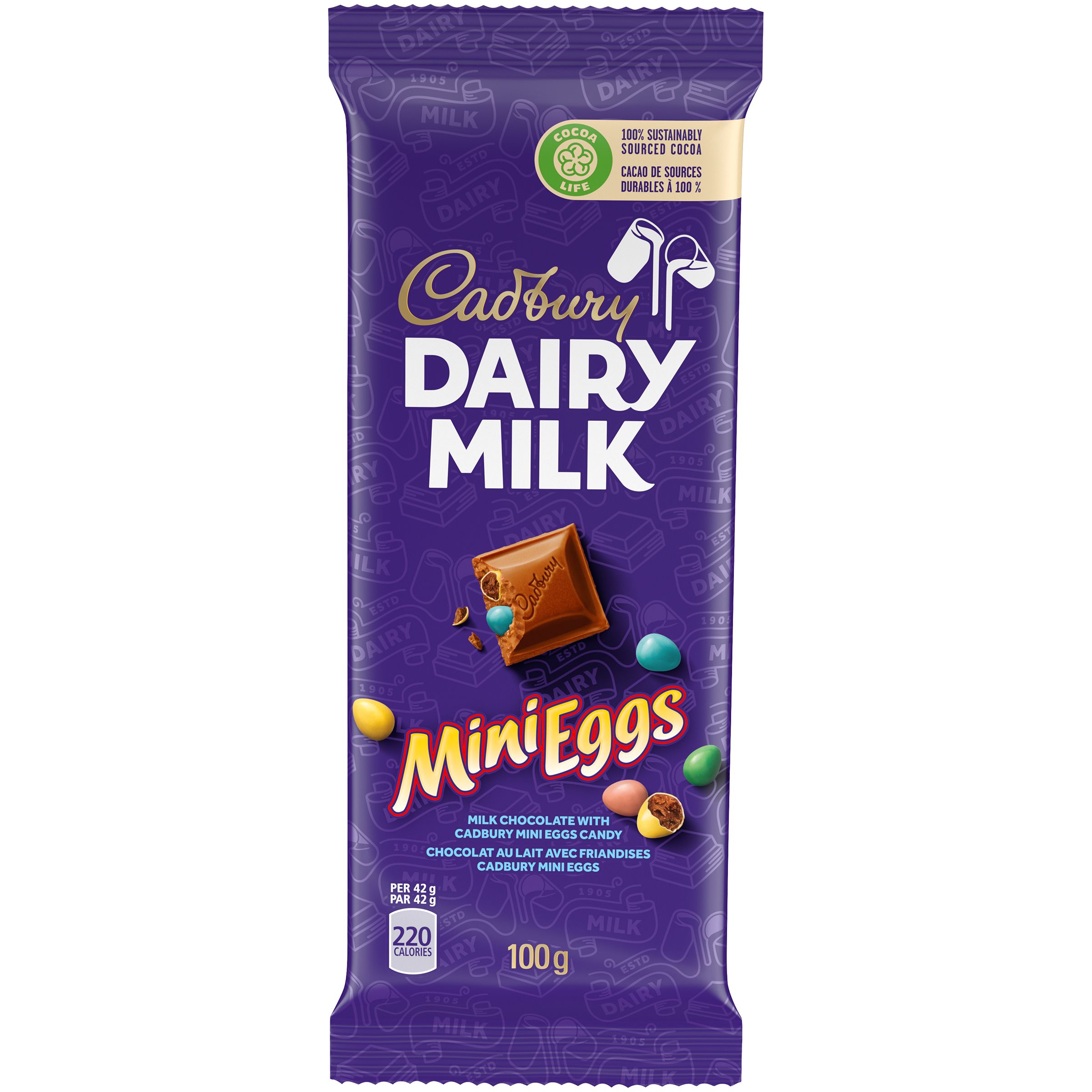 Cadbury Dairy Milk Mini Eggs Chocolate Bar, 100 G-0