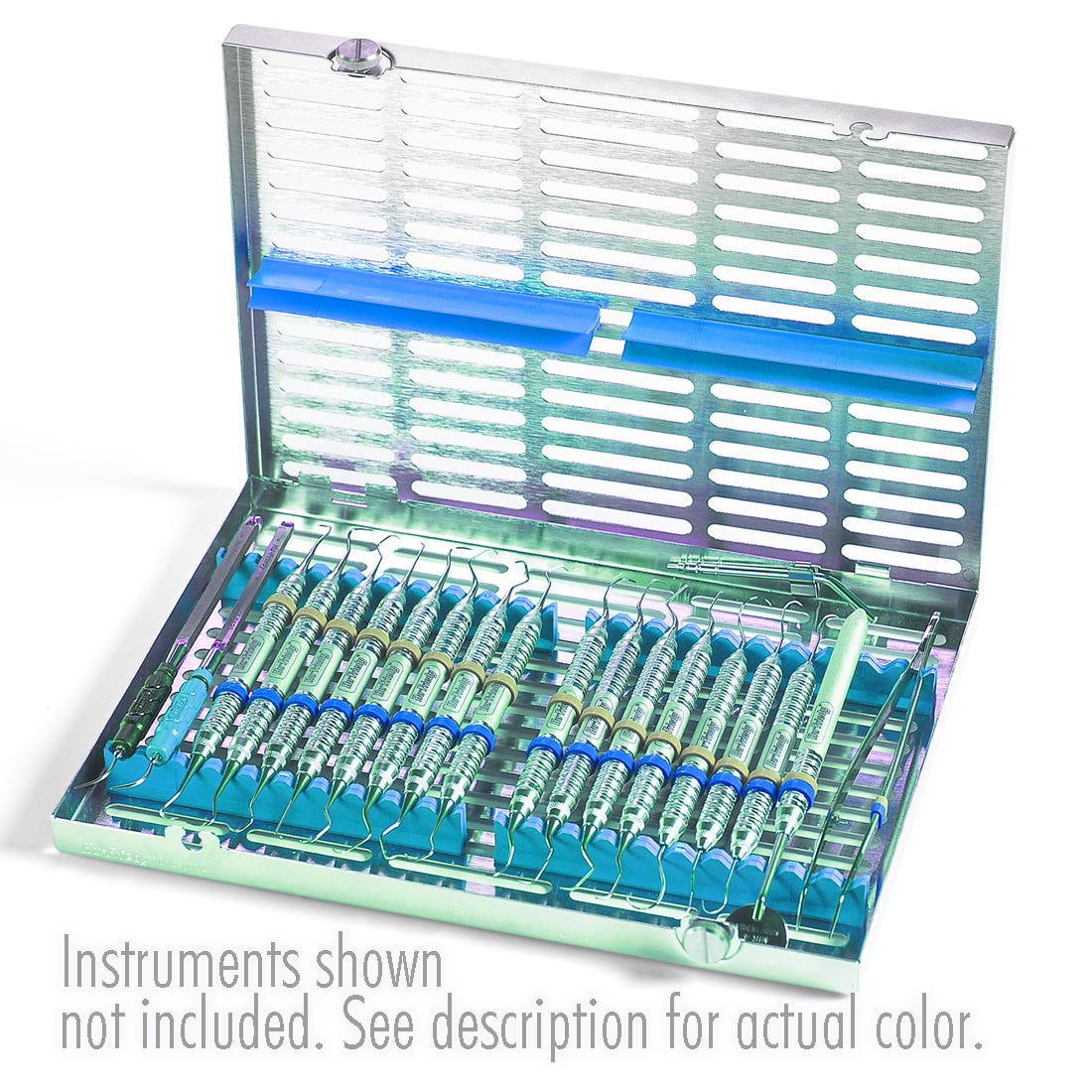 Signature Series® Instrument Cassette (Holds 20 Instruments) Blue