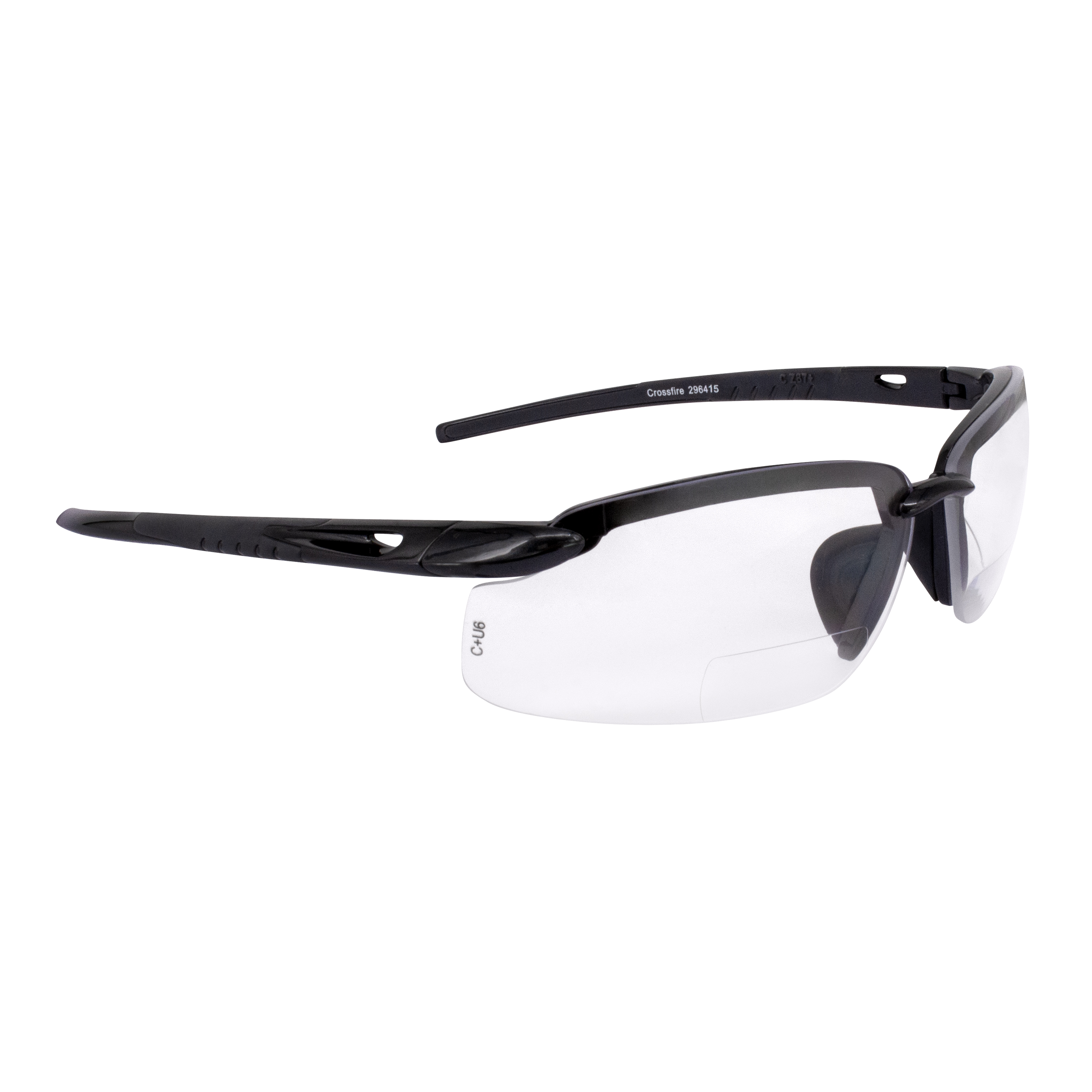 ES5 Bifocal Safety Eyewear - Pearl Gray Frame - Clear Lens - 1.5 Diopter