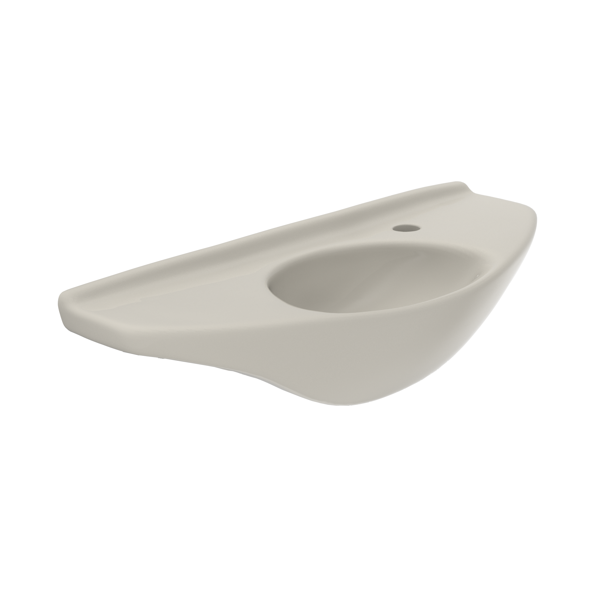 TOTO Oval Wall-Mount Bathroom Sink with CEFIONTECT, Sedona Beige, Vitreous China, LT650G#12