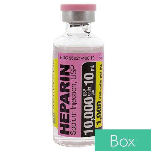 Heparin 1000u/ml 10ml Vial 25/Box