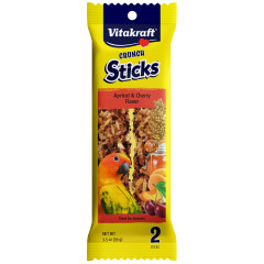 Image of Vitakraft Crunch Sticks Conure Treat Apricot & Cherry Flavor – 2 Sticks