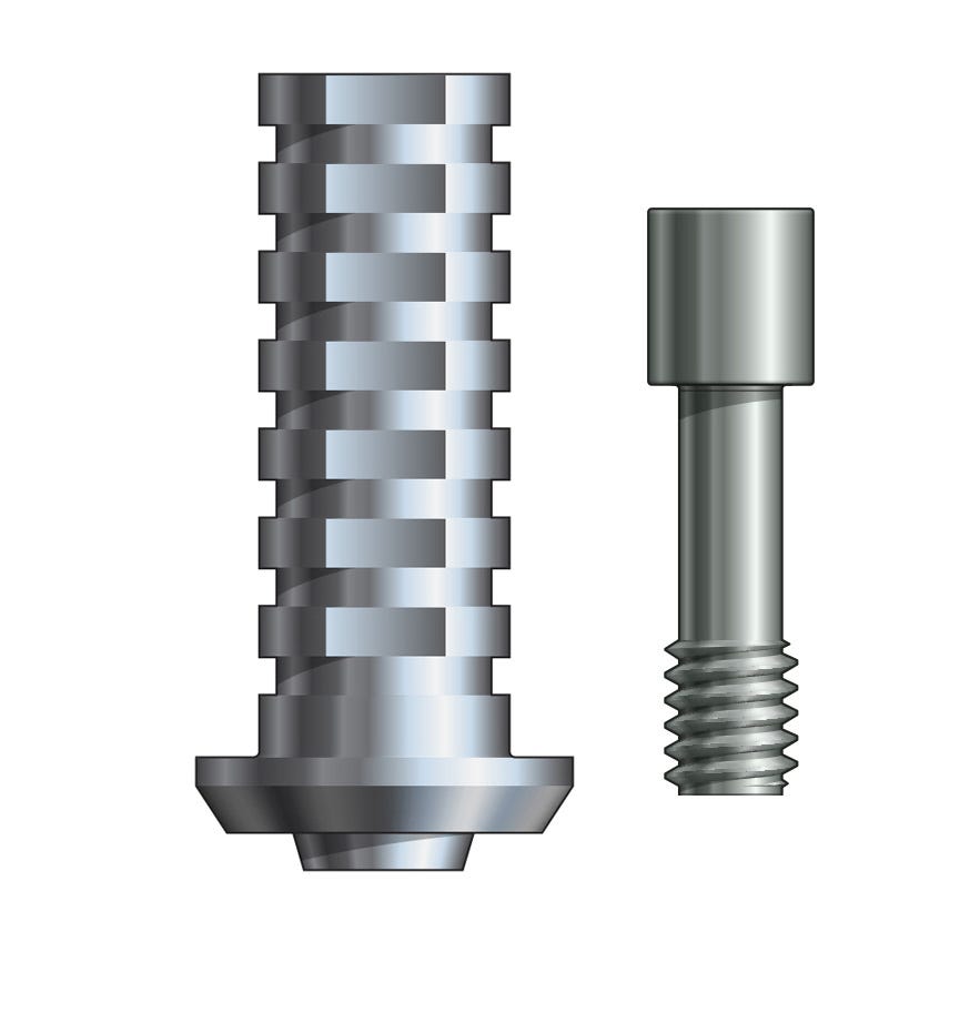 4.3mm Dia. Non Engaging Temporary Abutment for Tri-Lobe Implants