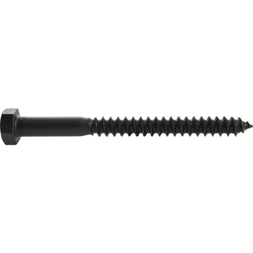 Black Coated Lag Screws 5/16" x 31/2"