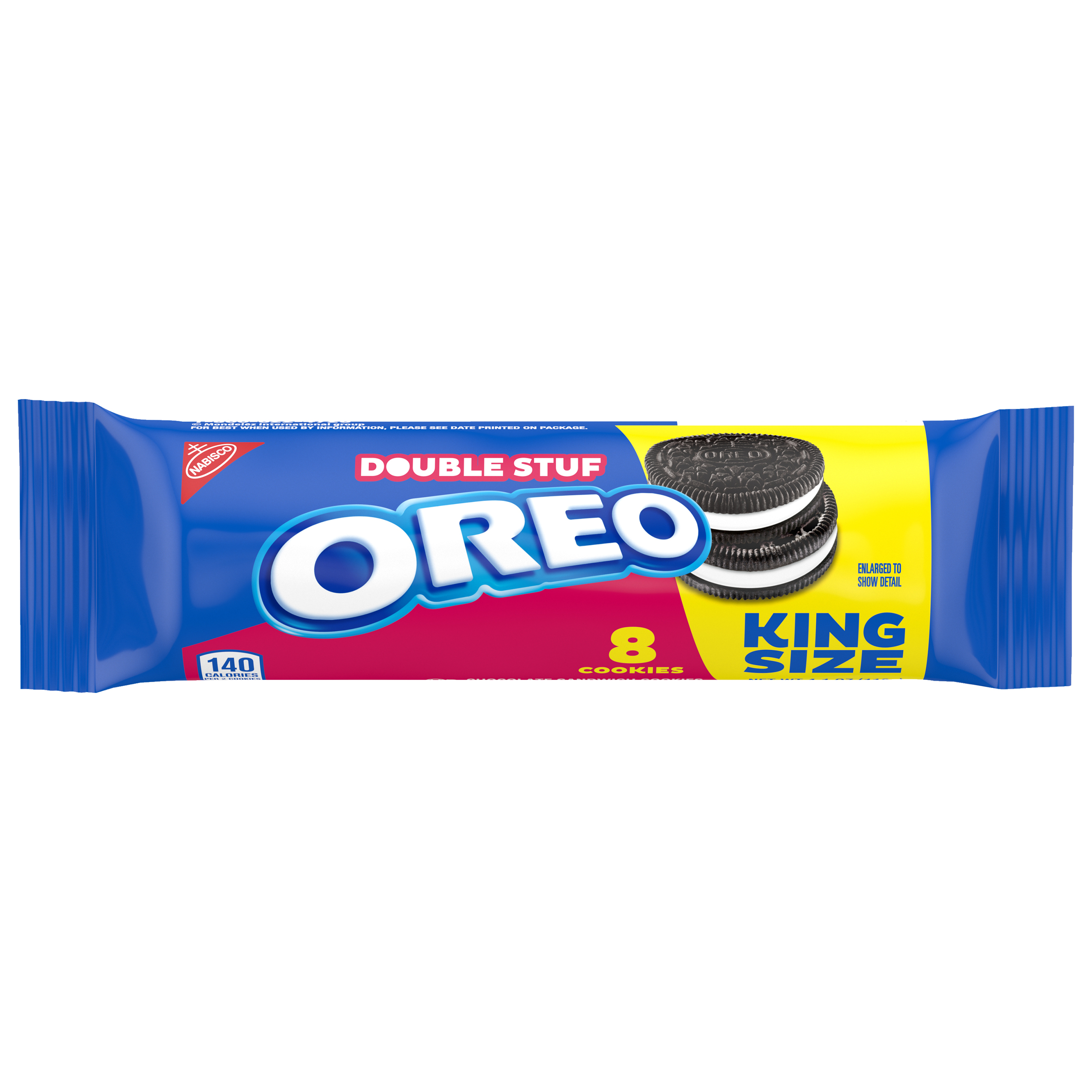 OREO Double Stuf Chocolate Sandwich Cookies, King Size Snack Pack, 4.1 oz-0