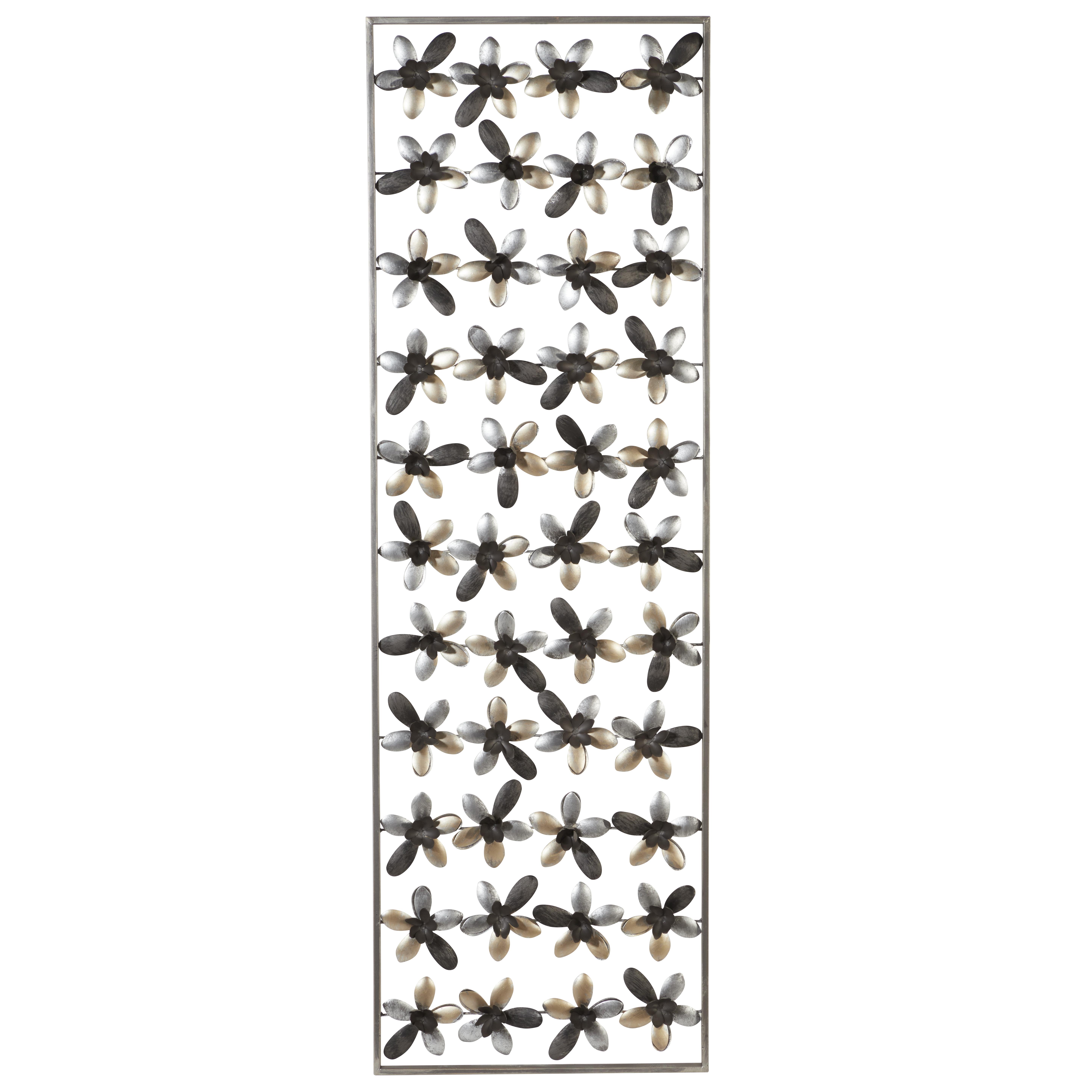 Multi Metal Contemporary Wall Decor, 60" x 1" x 19"
