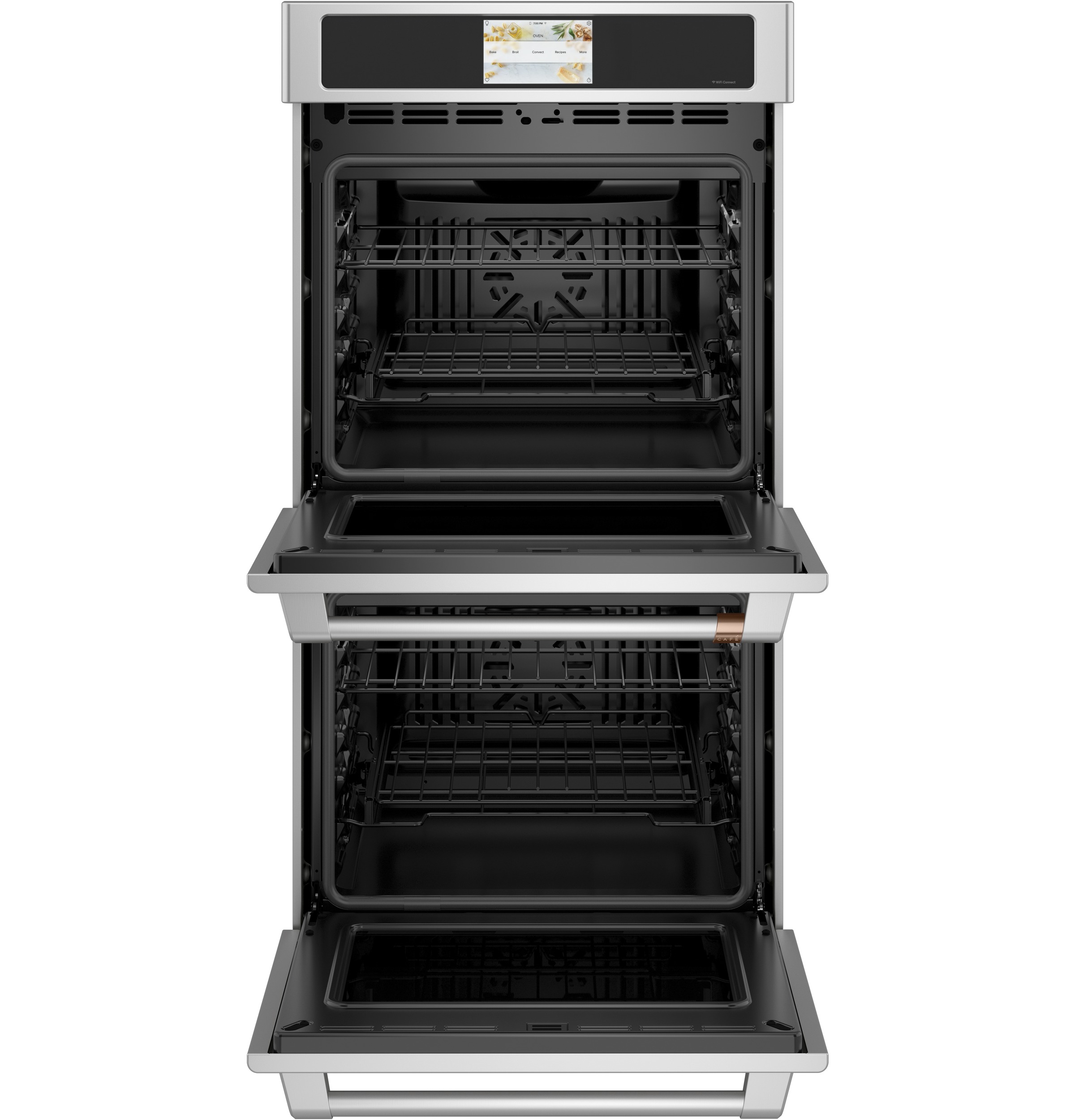 27" Width — Dbl Elec — Slf & Stm Cln — Conv (Both) — 7" Full-Clr Tch LCD Scrn — 2x Roller Rck, Meat Prb — Connectable via built-in WiFi — Est Drop Date = JUN-26 view 2