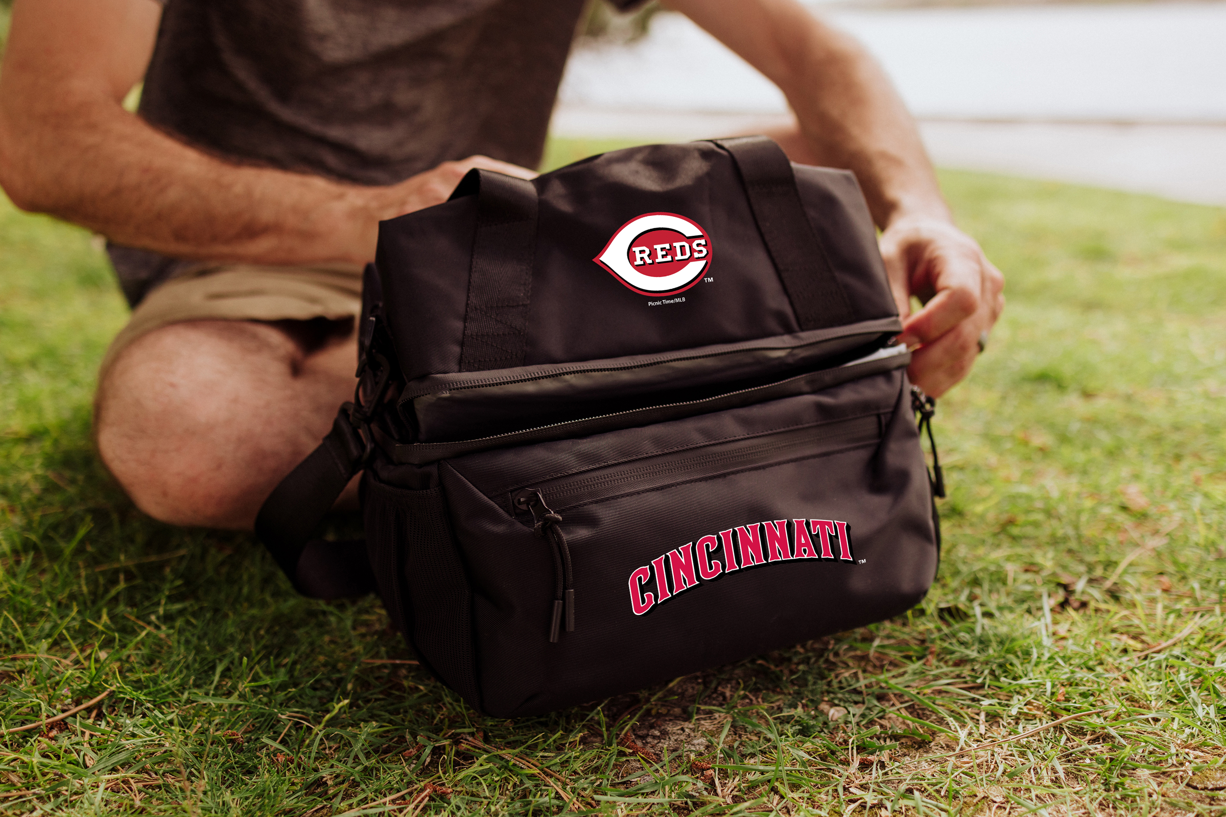Cincinnati Reds - Tarana Recycled Lunch Bag Cooler with Utensils