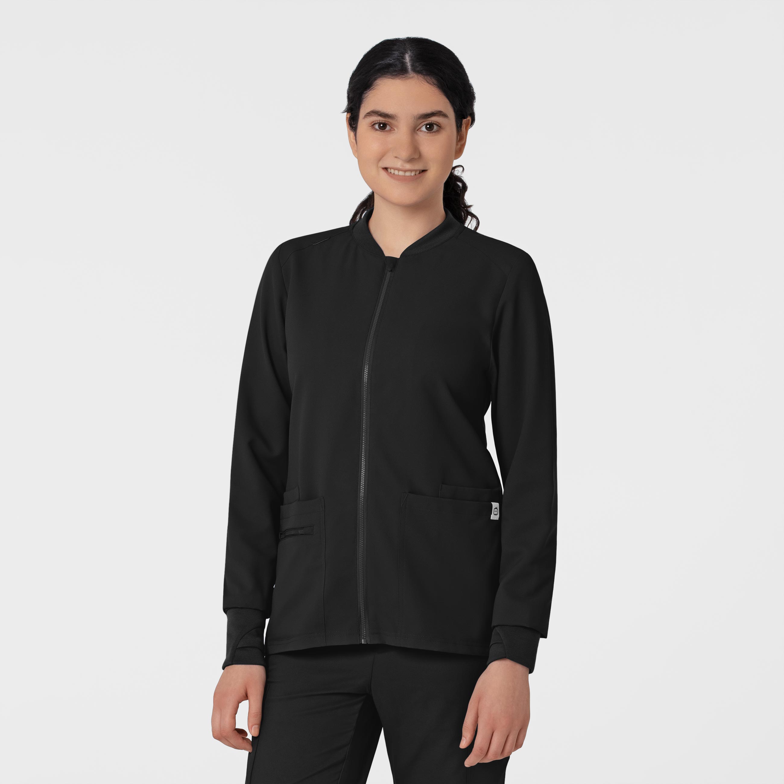 Wink Thrive Women&#8216;s Flex-n-Reach Zip-Front Jacket-WonderWink