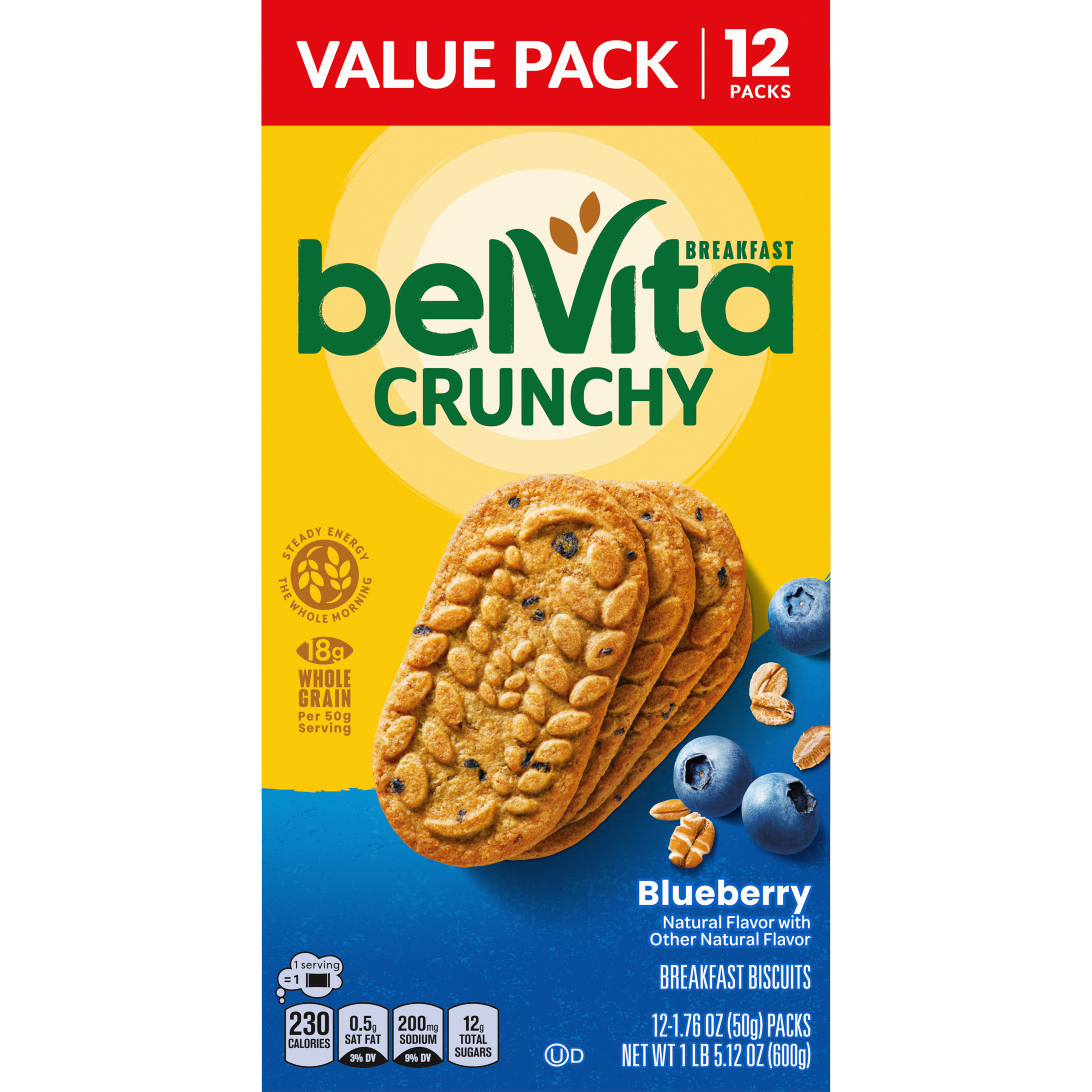 BELVITA Crunchy Blueberry Breakfast Biscuits 21.12 OZ-2
