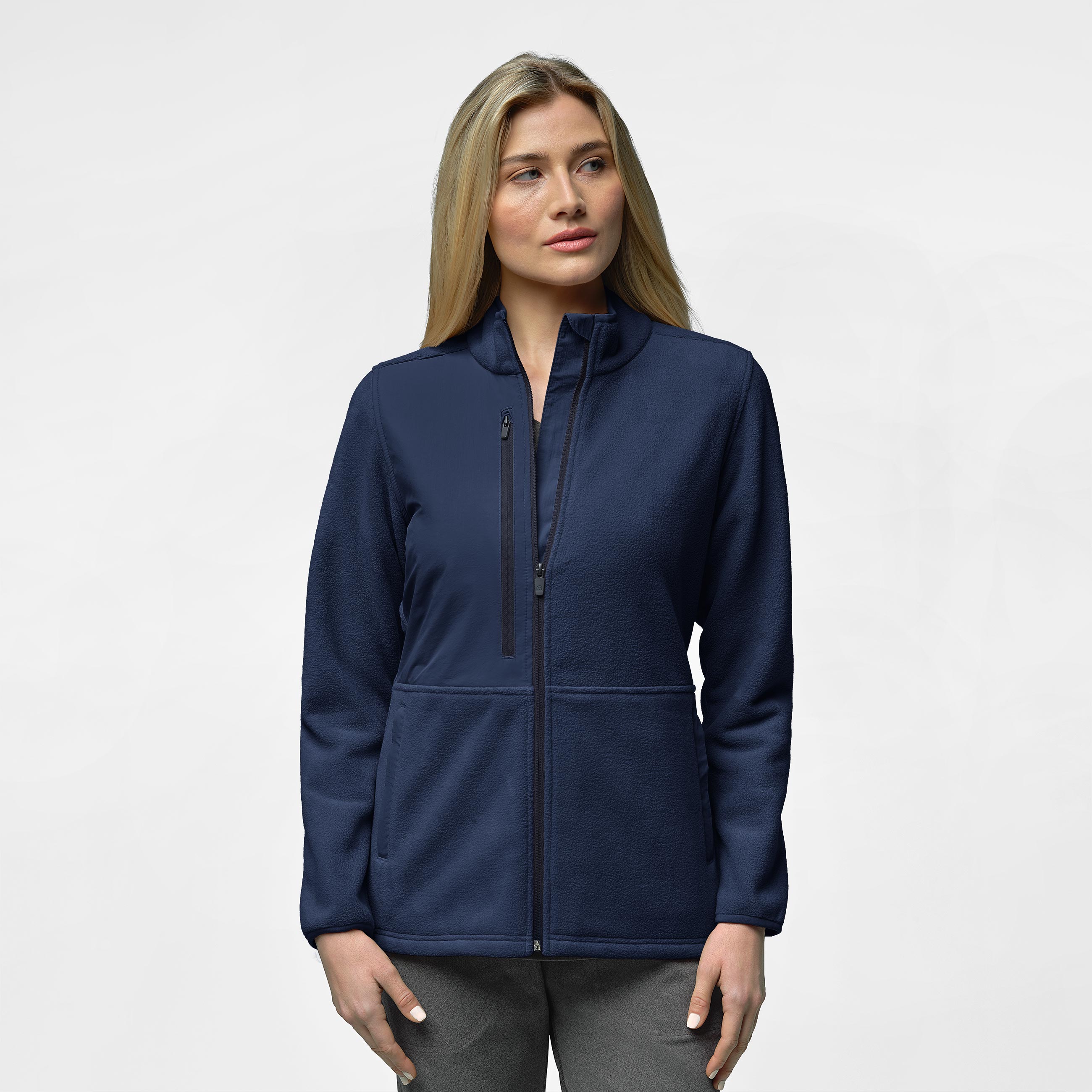 Slate Women&#39;s Micro Fleece Zip Jacket-Wonder Wink