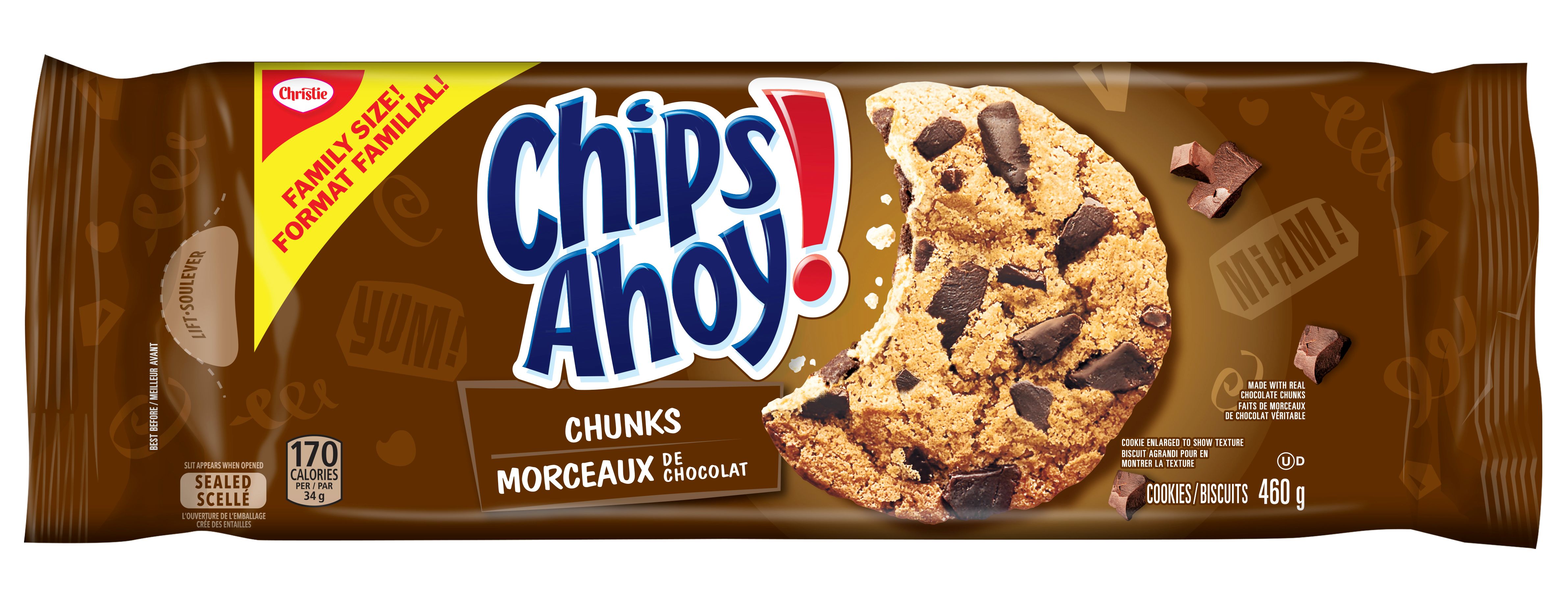 Chips Ahoy! Chunks Chocolate Chip Cookies Family Size, 460G-thumbnail-0