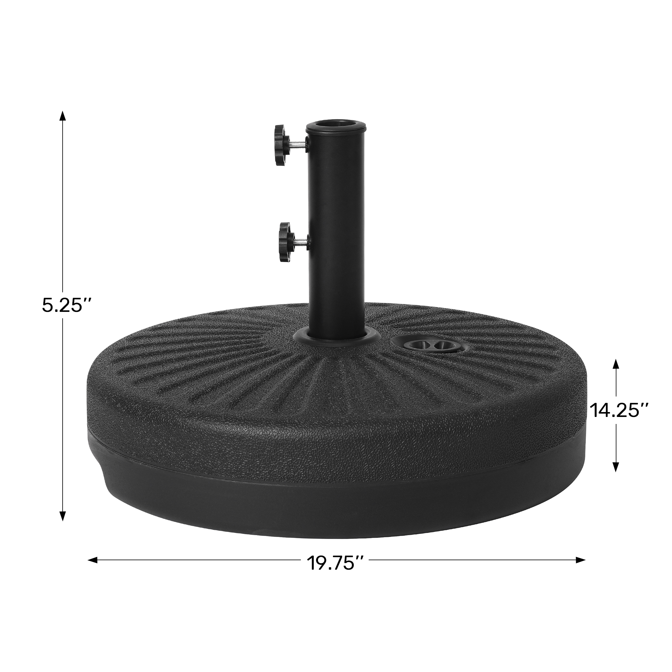 Bally Umbrella Base Weight Stand for Patio Umbrella, Black WWT Spec Image