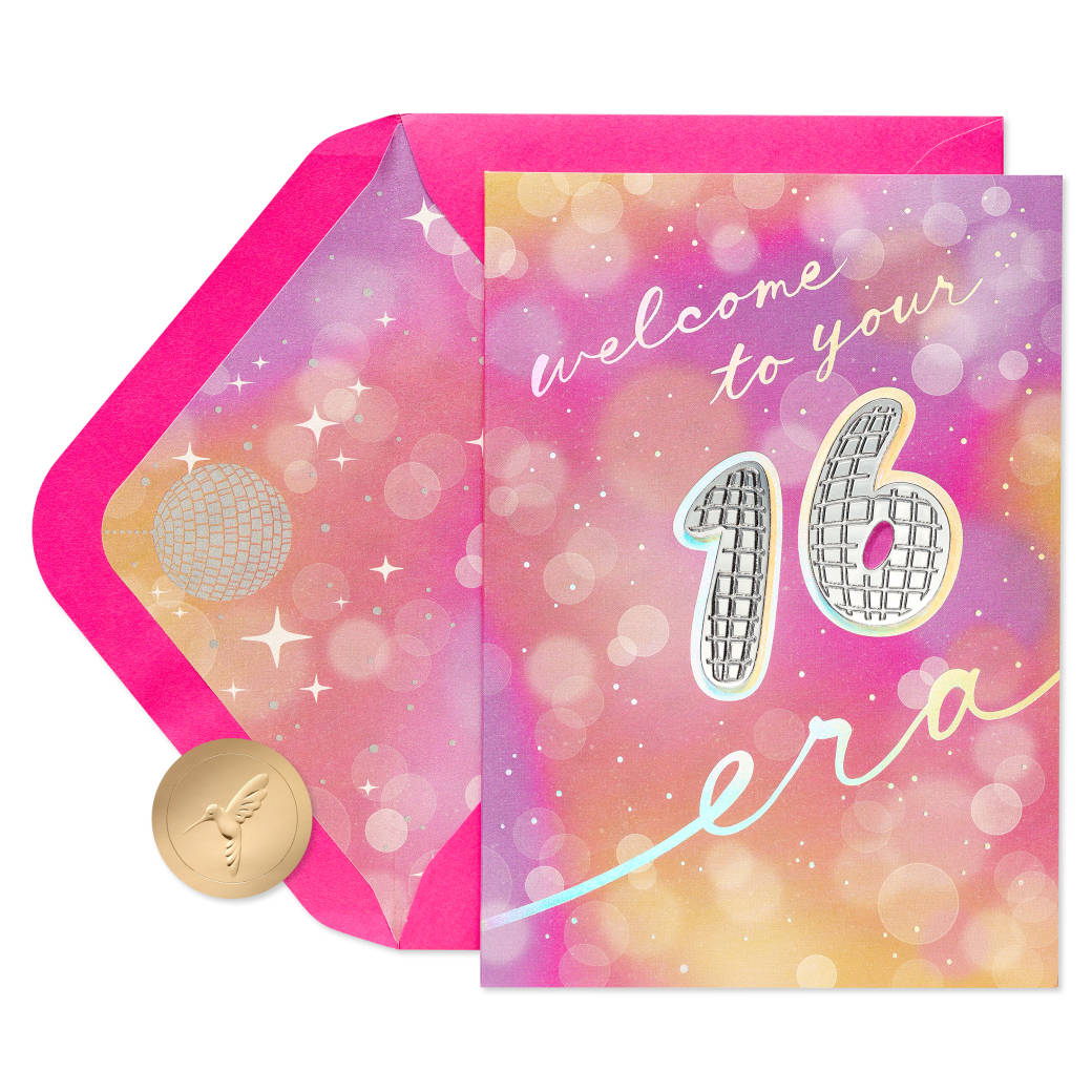 Best One Yet Sweet Sixteen Birthday Greeting Card