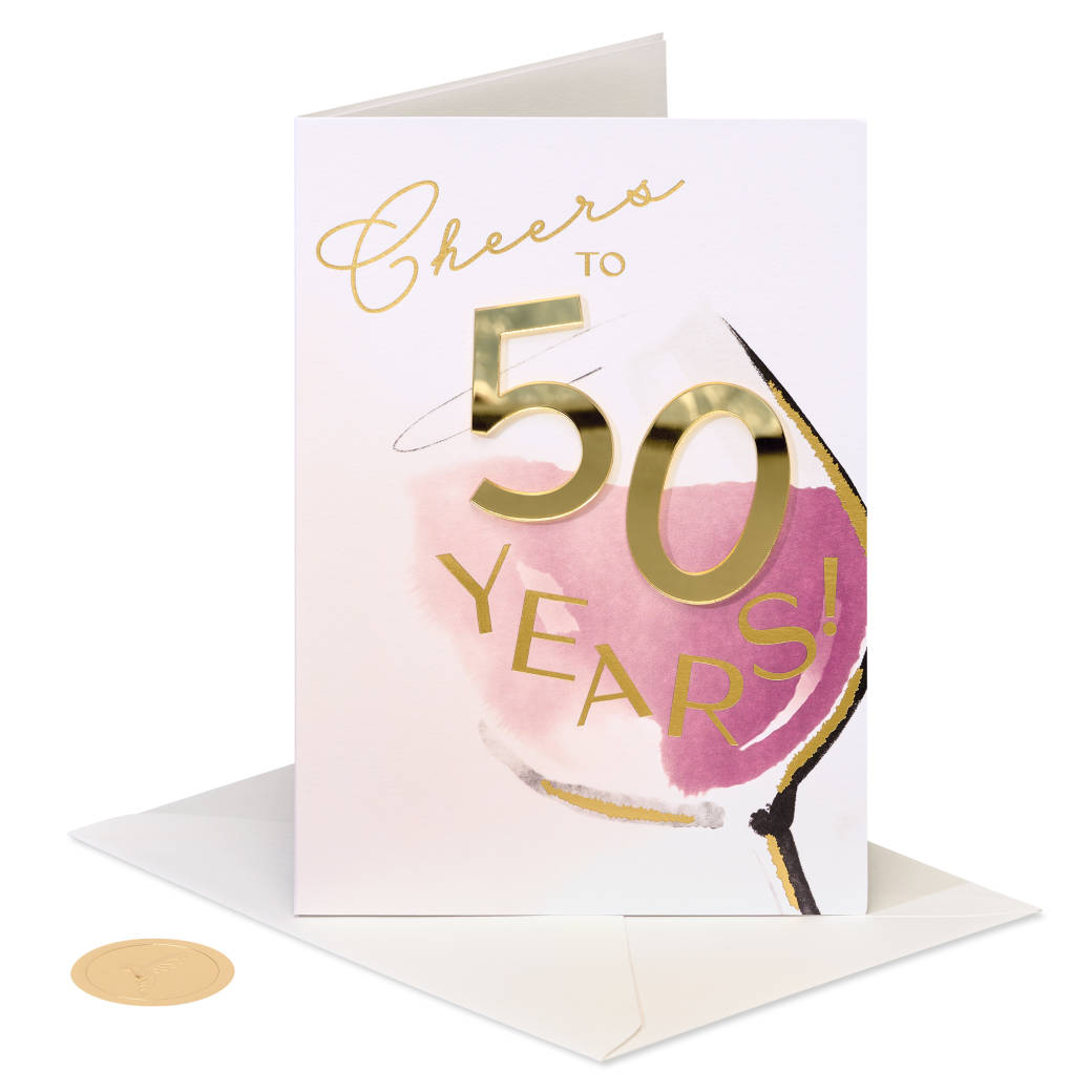 Celebrate Big 50th Birthday Greeting Card