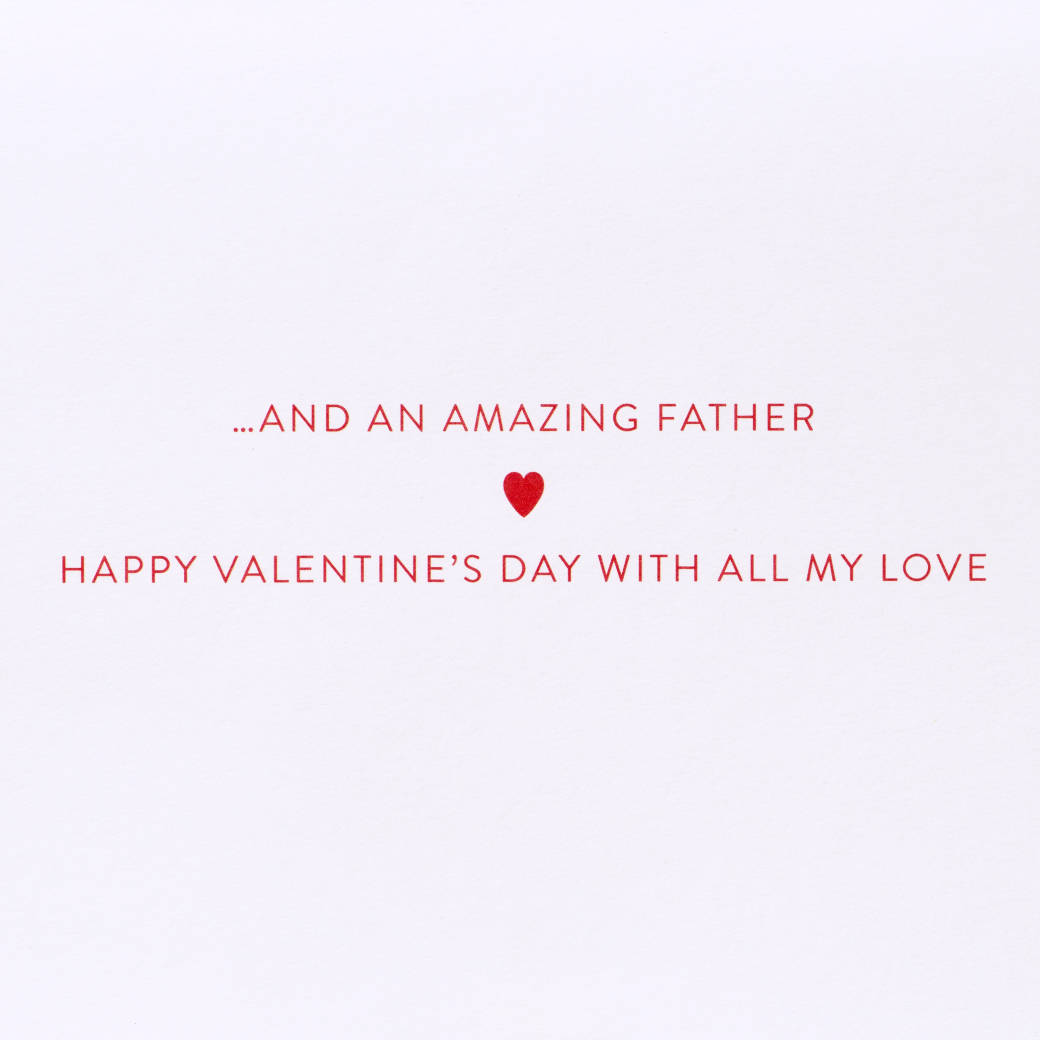 An Amazing Father Valentine's Day Greeting Card for Dad