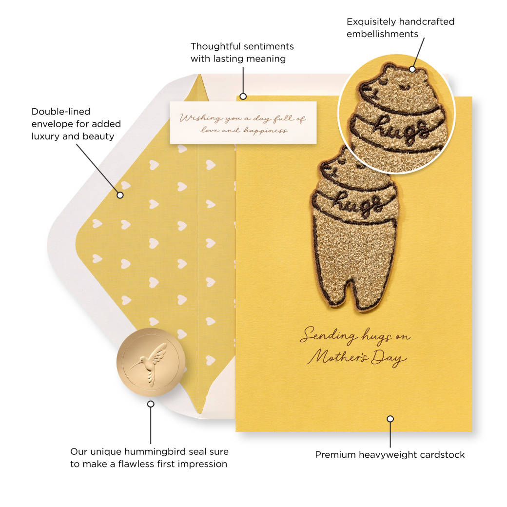 Sending Hugs Mother's Day Greeting Card
