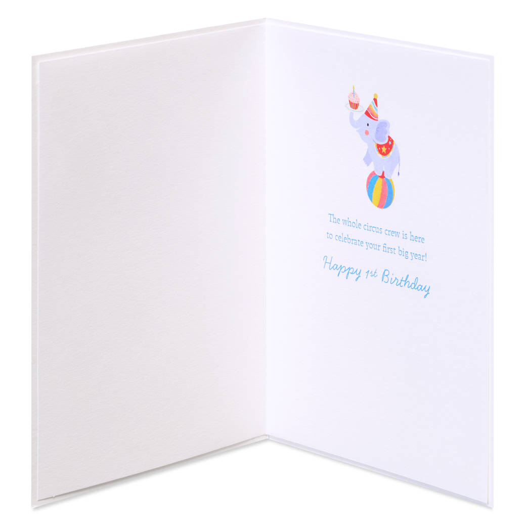 First Big Year 1st Birthday Greeting Card
