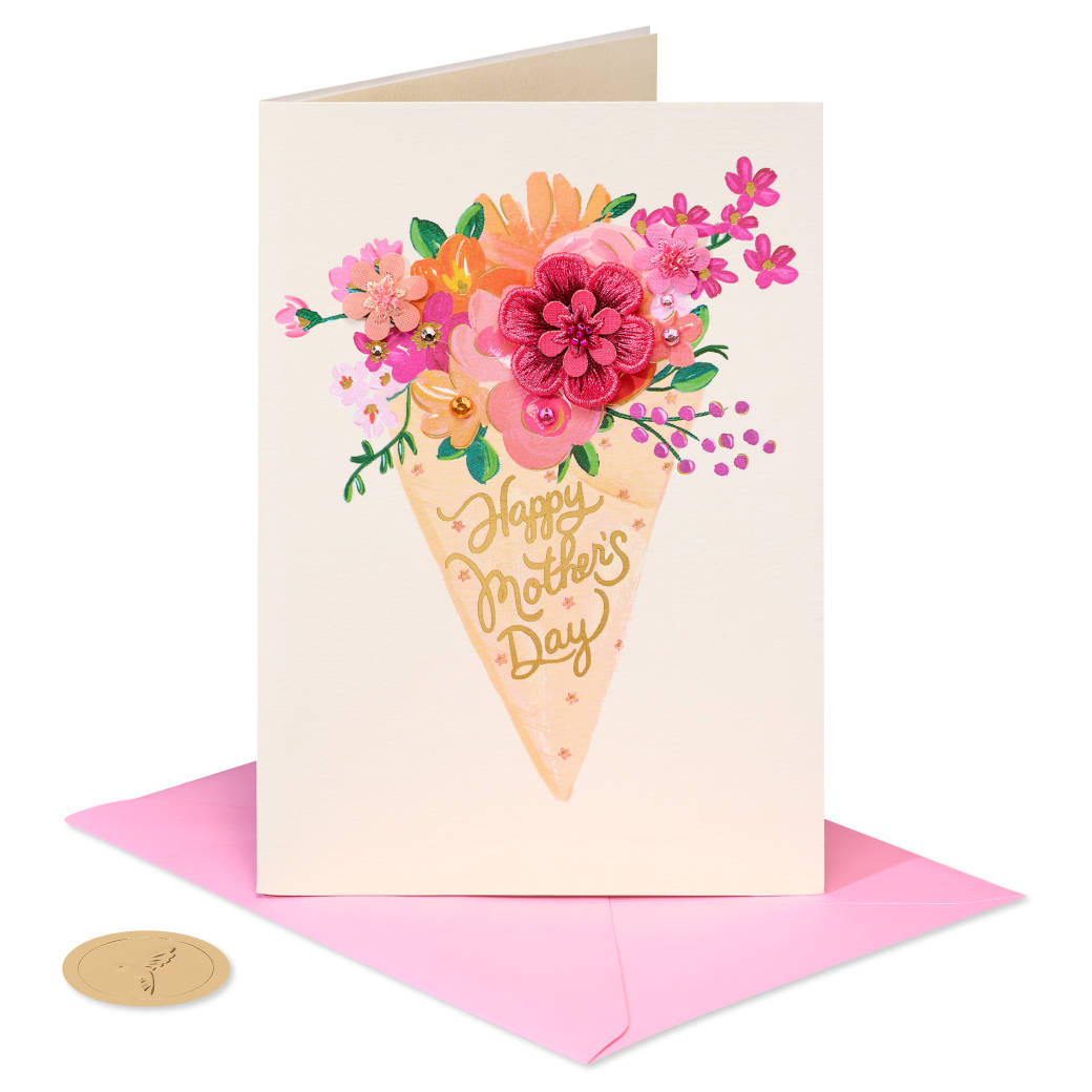 A Bouquet of Wishes Mother's Day Greeting Card 