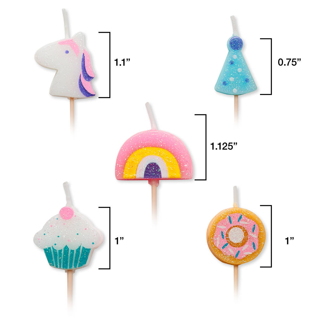 Unicorn Magic Birthday Candles 10-Count