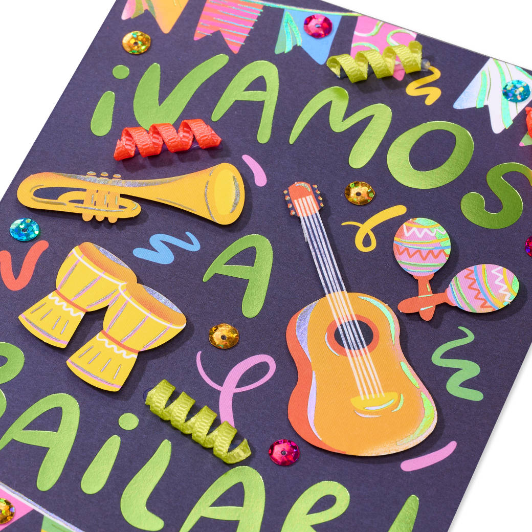 Música Risas Y Diversión Spanish Birthday Greeting Card Image 6