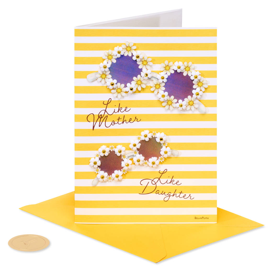Life is Brighter Mother's Day Greeting Card from Daughter- Designed by Bella Pilar Image 3