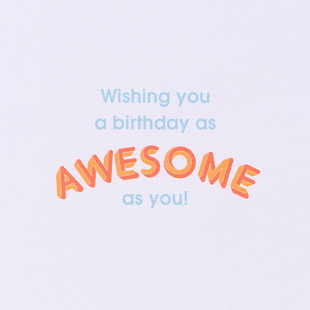 As Awesome As You Retro 16th Birthday Greeting Card
