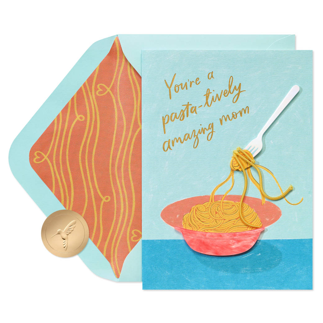 Pasta-tively Amazing Mother's Day Greeting Card