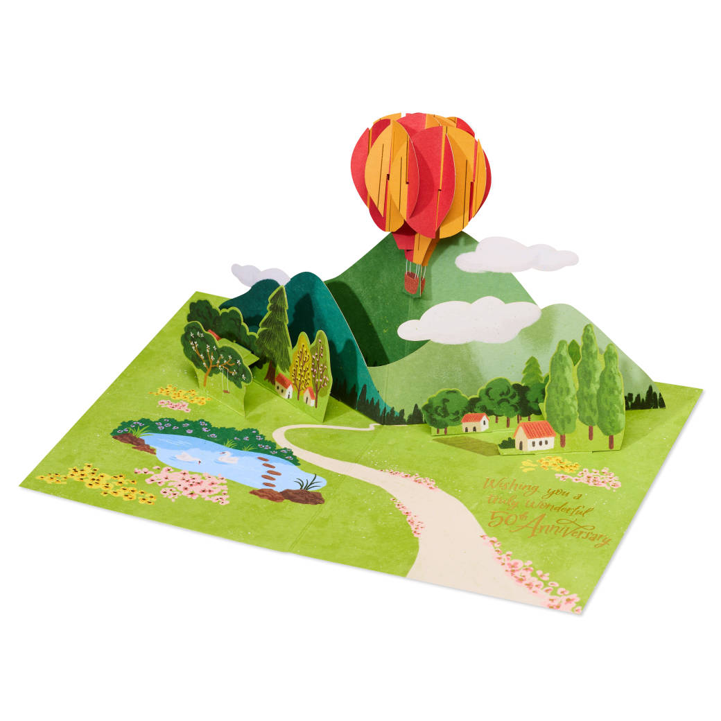 Truly Wonderful 50th Anniversary Pop-Up Greeting Card Image 5