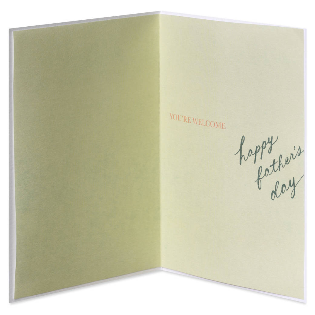 You're Welcome Father's Day Greeting Card Image 2