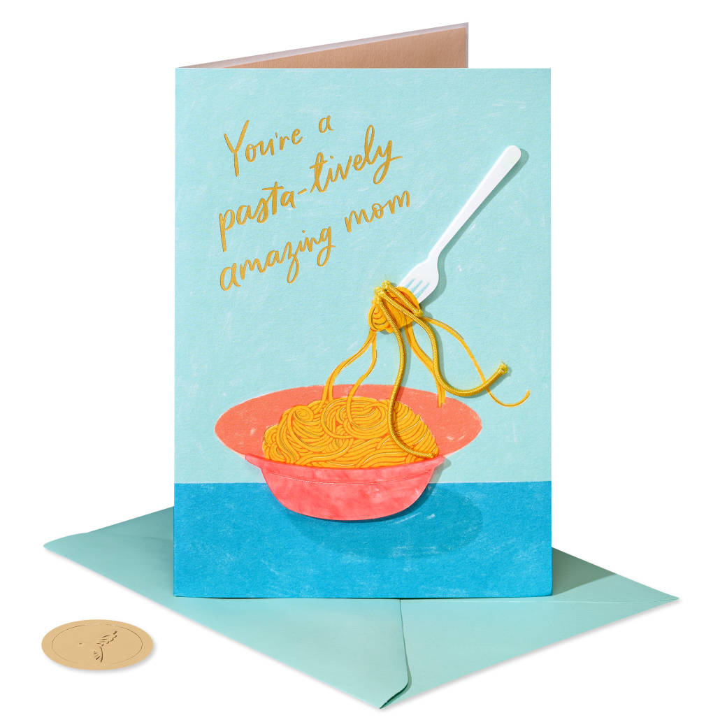Pasta-tively Amazing Mother's Day Greeting Card