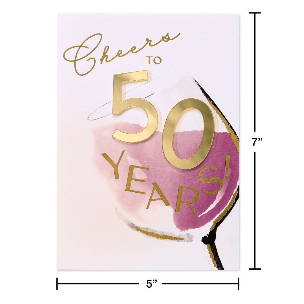 Celebrate Big 50th Birthday Greeting Card