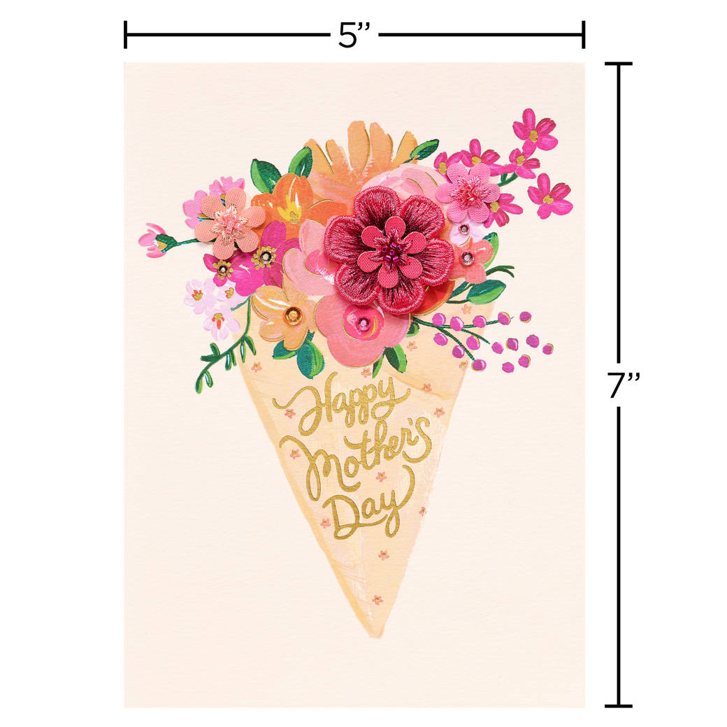 A Bouquet of Wishes Mother's Day Greeting Card 