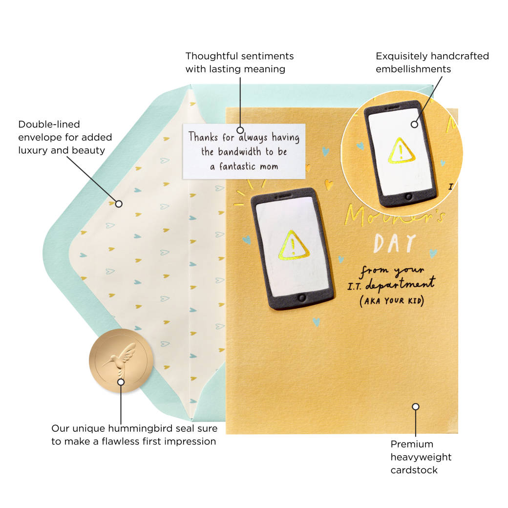 Tech-Savvy Love Mother's Day Greeting Card