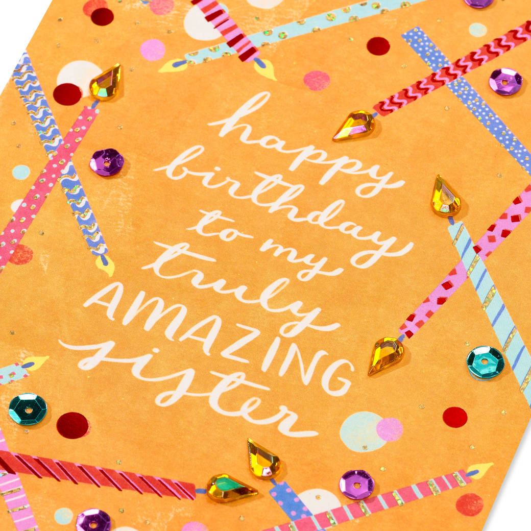 Awesome Sibling Birthday Greeting Card for Sister Image 5